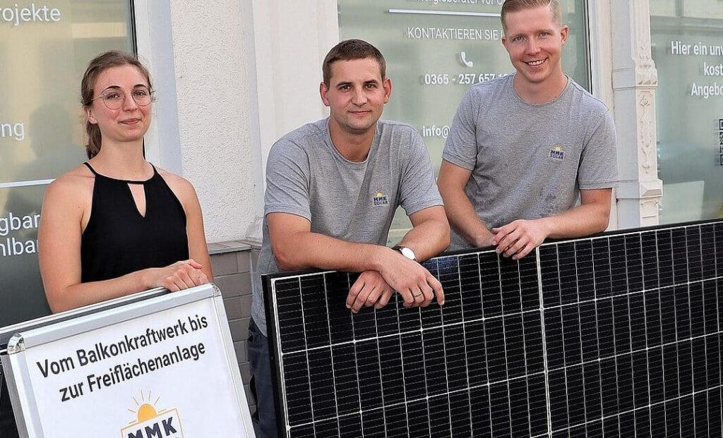 Frau Rindfleisch von der HWK Ostthüringen, Hr. Köhler & Hr. Bauer